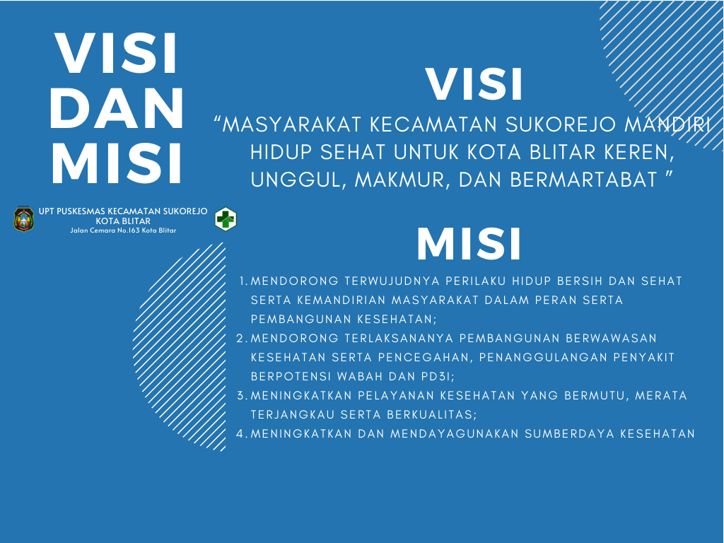 VISI MISI UPT PUSKESMAS SUKOREJO